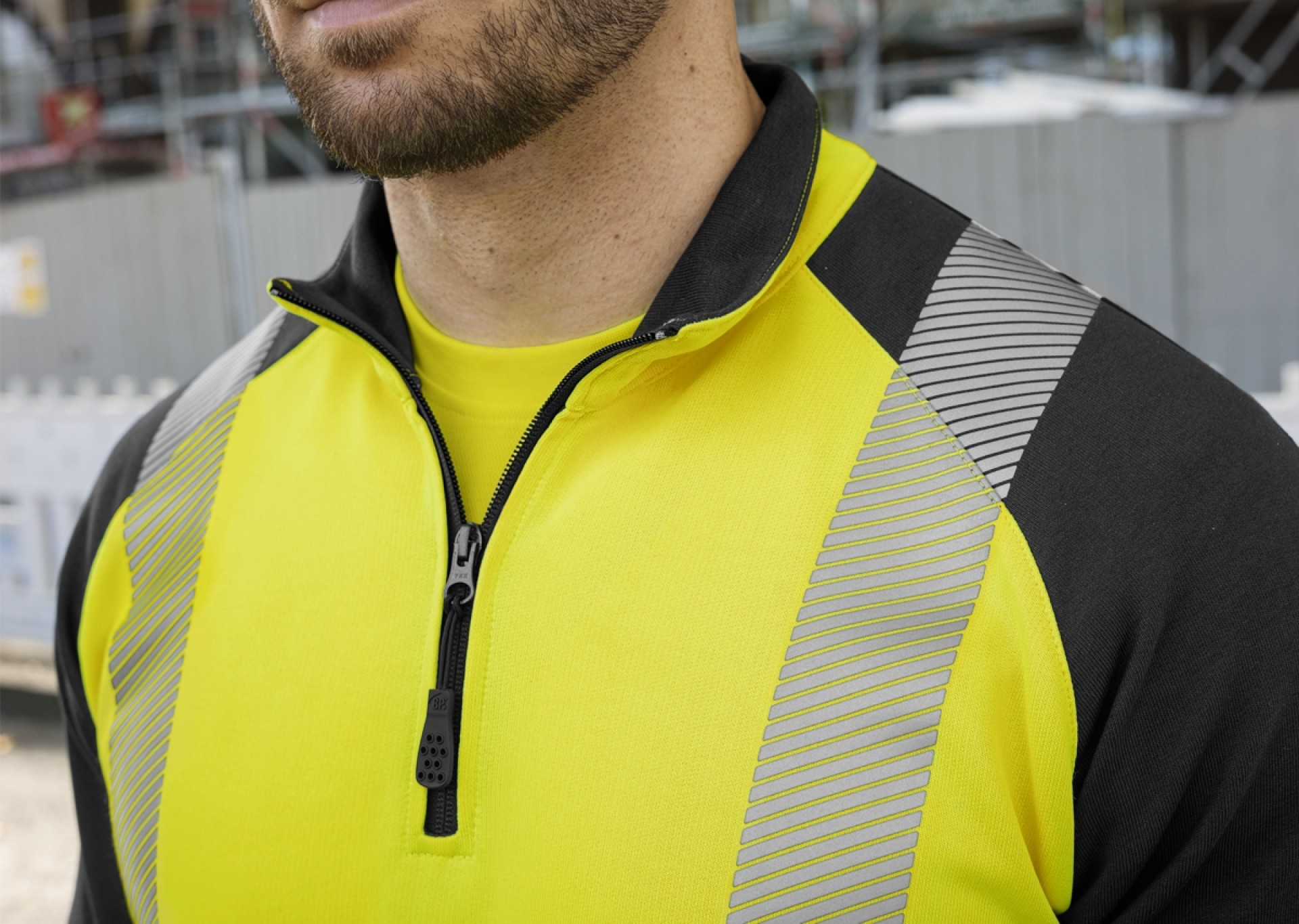 BP® Warnschutz-Sweatshirt-Troyer