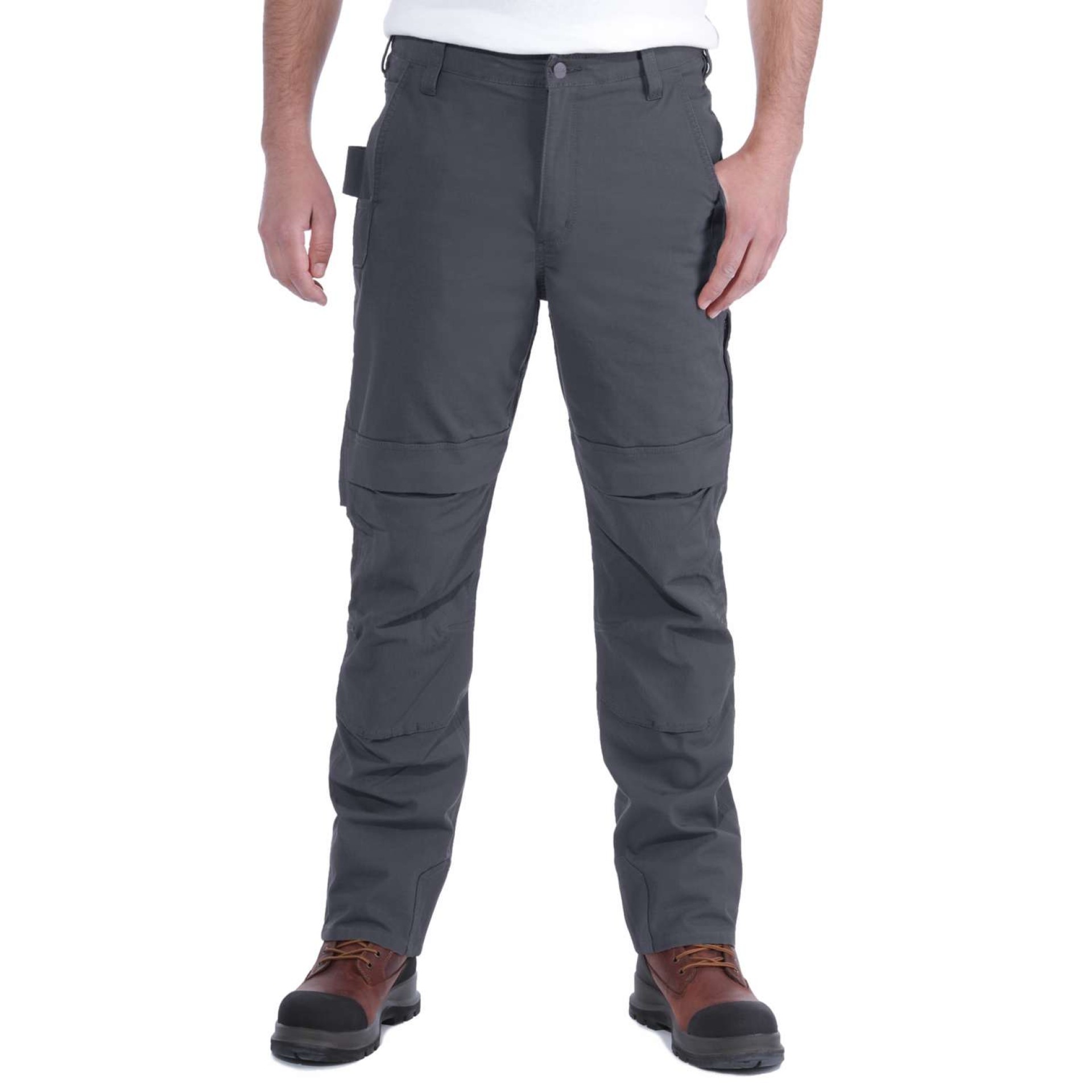 Relaxed Straight Steel Rugged Flex™ Ripstop Double Front Dungaree
