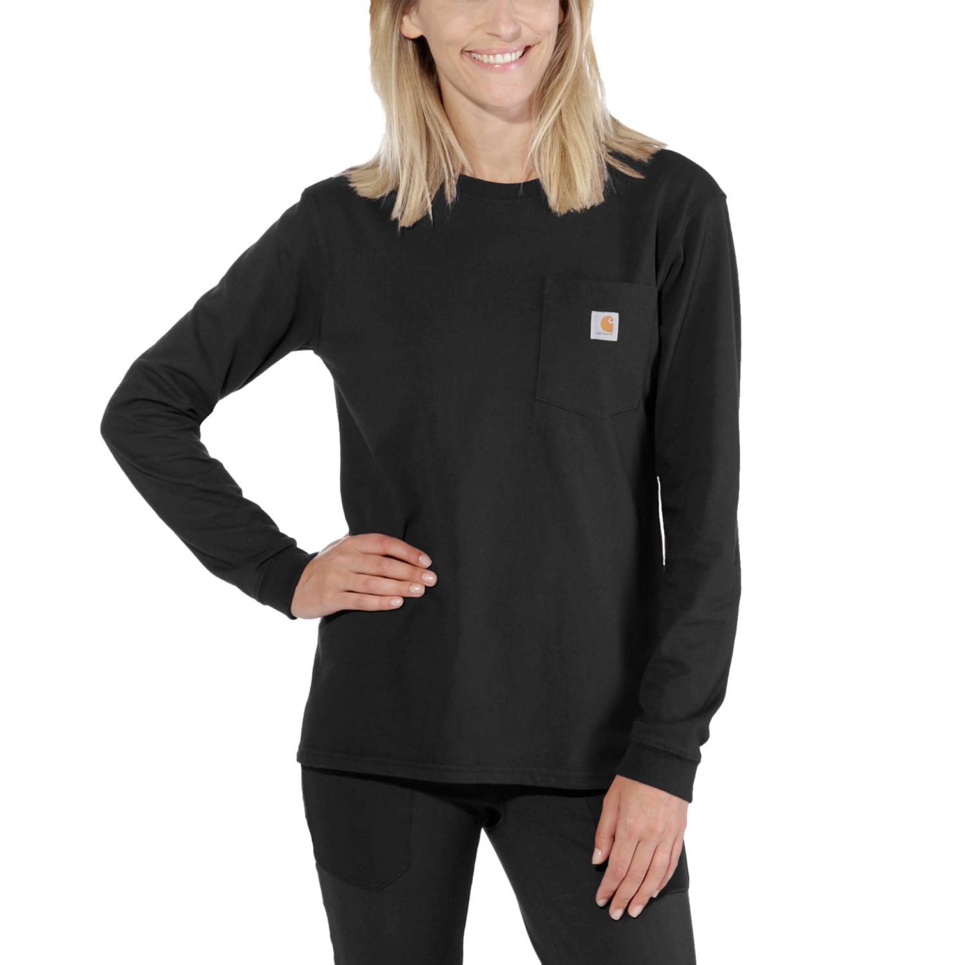 Loose Fit Heavyweight Long-Sleeve Pocket T-Shirt