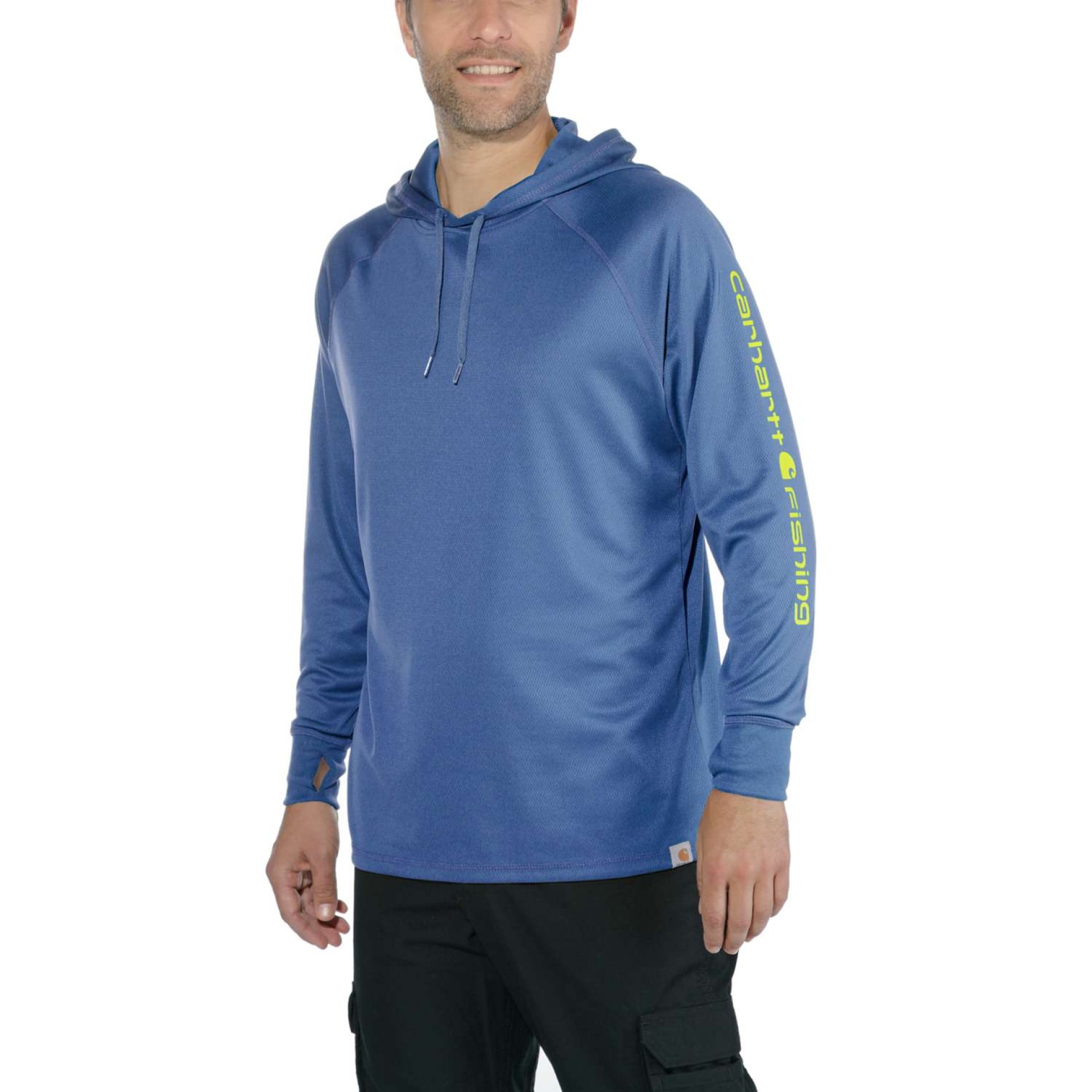Carhartt Force™ Fishing Graphic Long-Sleeve Hooded T-Shirt