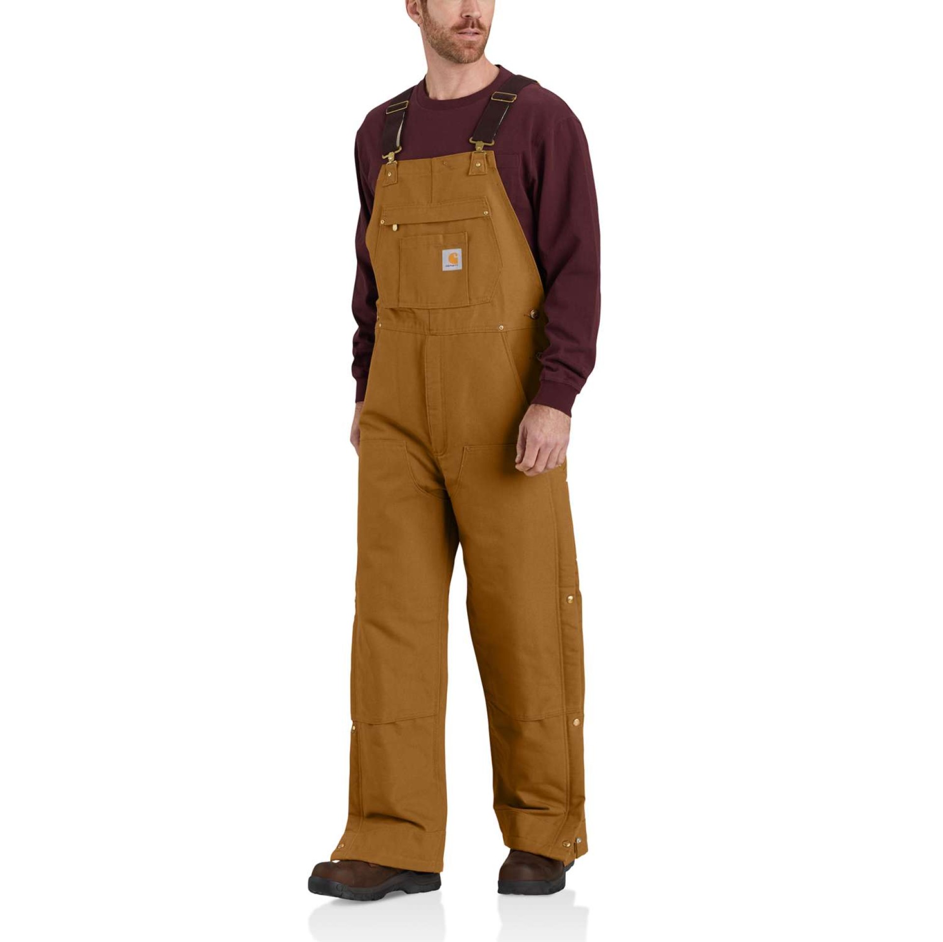 Loose Fit Firm Duck Insulated Bib Overall