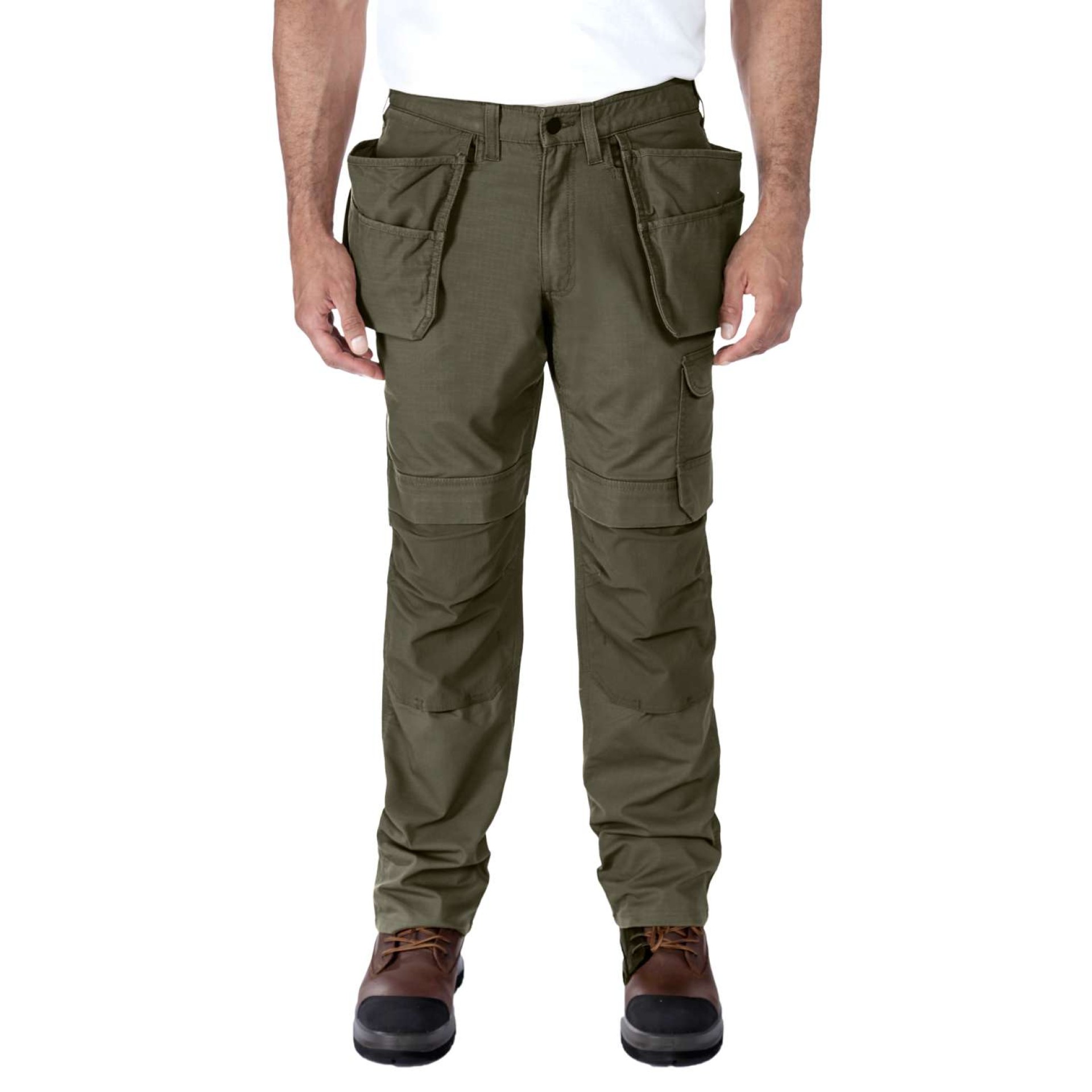Relaxed Straight Steel Rugged Flex™ Ripstop Double-Front Cargo Pant