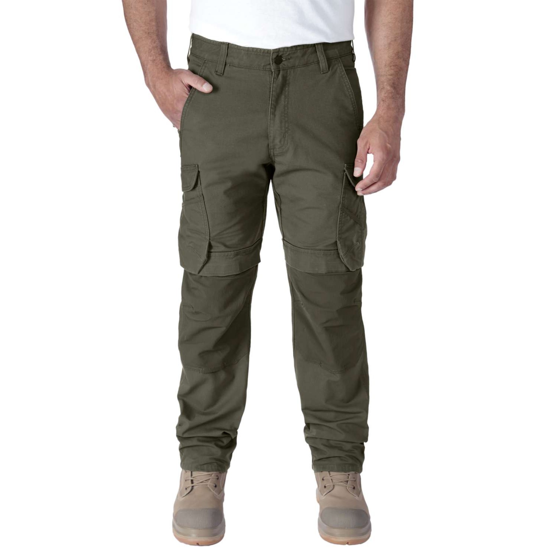 Relaxed Straight Steel Rugged Flex™ Ripstop Double-Front Cargo Pant