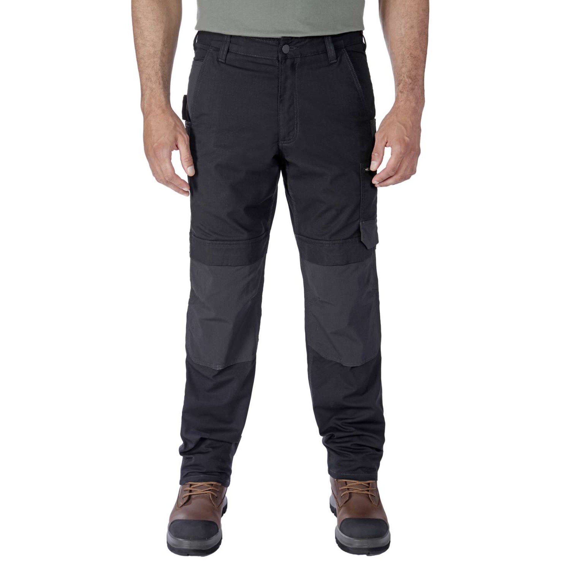 Relaxed Straight Steel Rugged Flex™ Ripstop Double-Front Cargo Dungaree