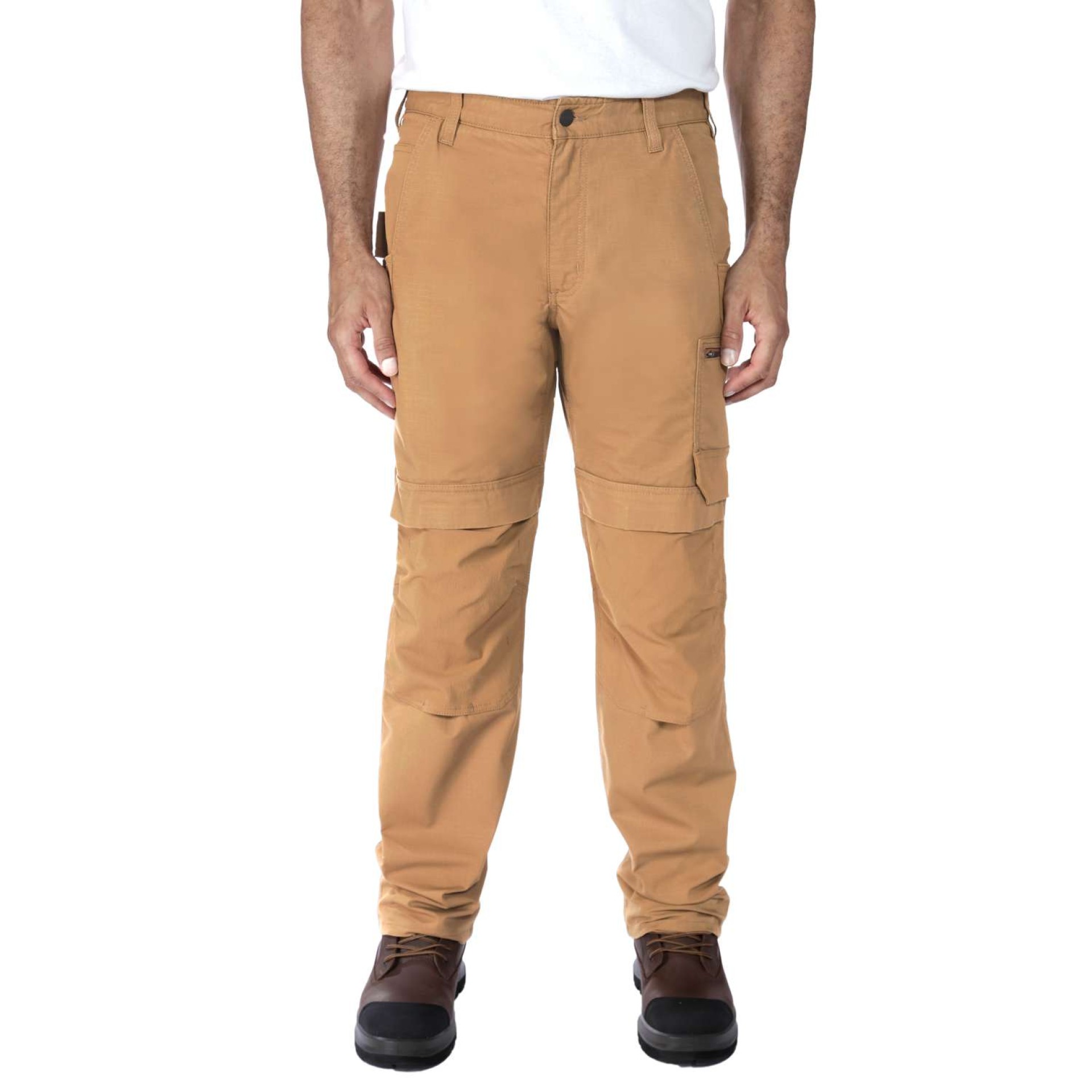 Relaxed Straight Steel Rugged Flex™ Ripstop Double-Front Cargo Dungaree