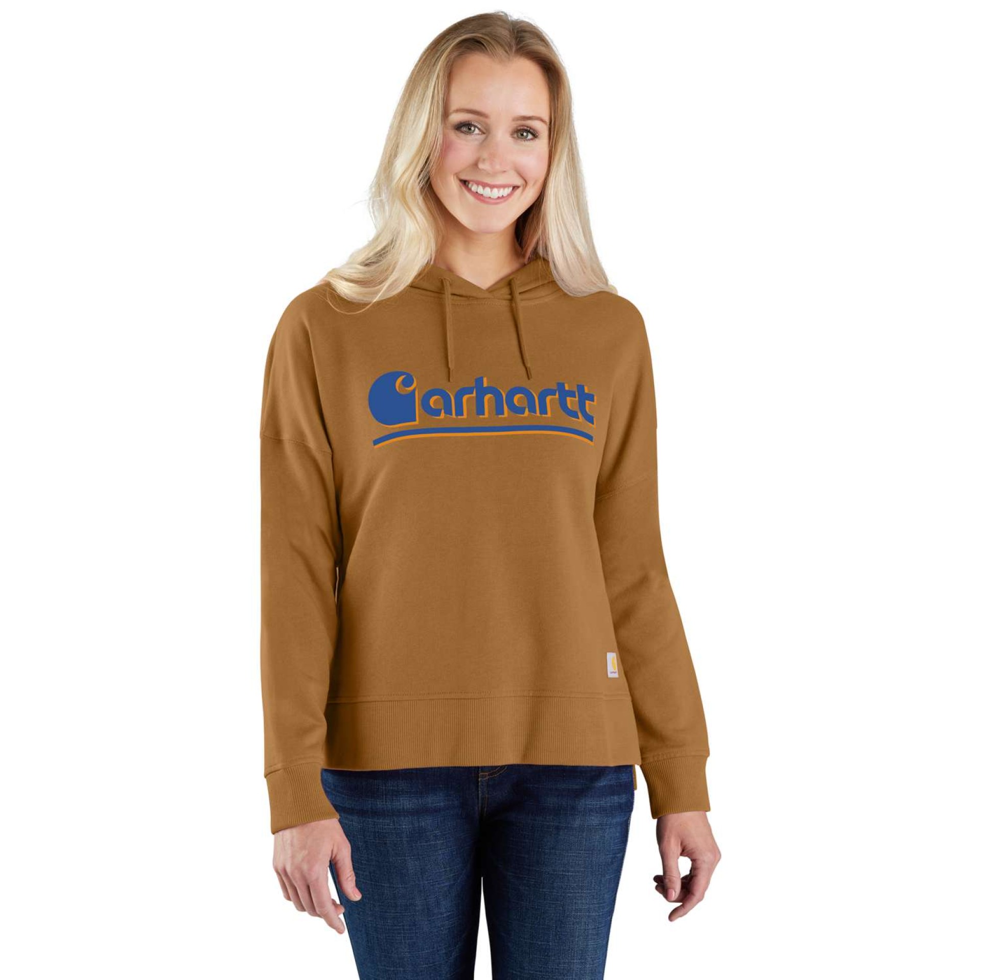 Tencel™ Fiber Series Loose Fit Fall Graphic Hooded Sweatshirt
