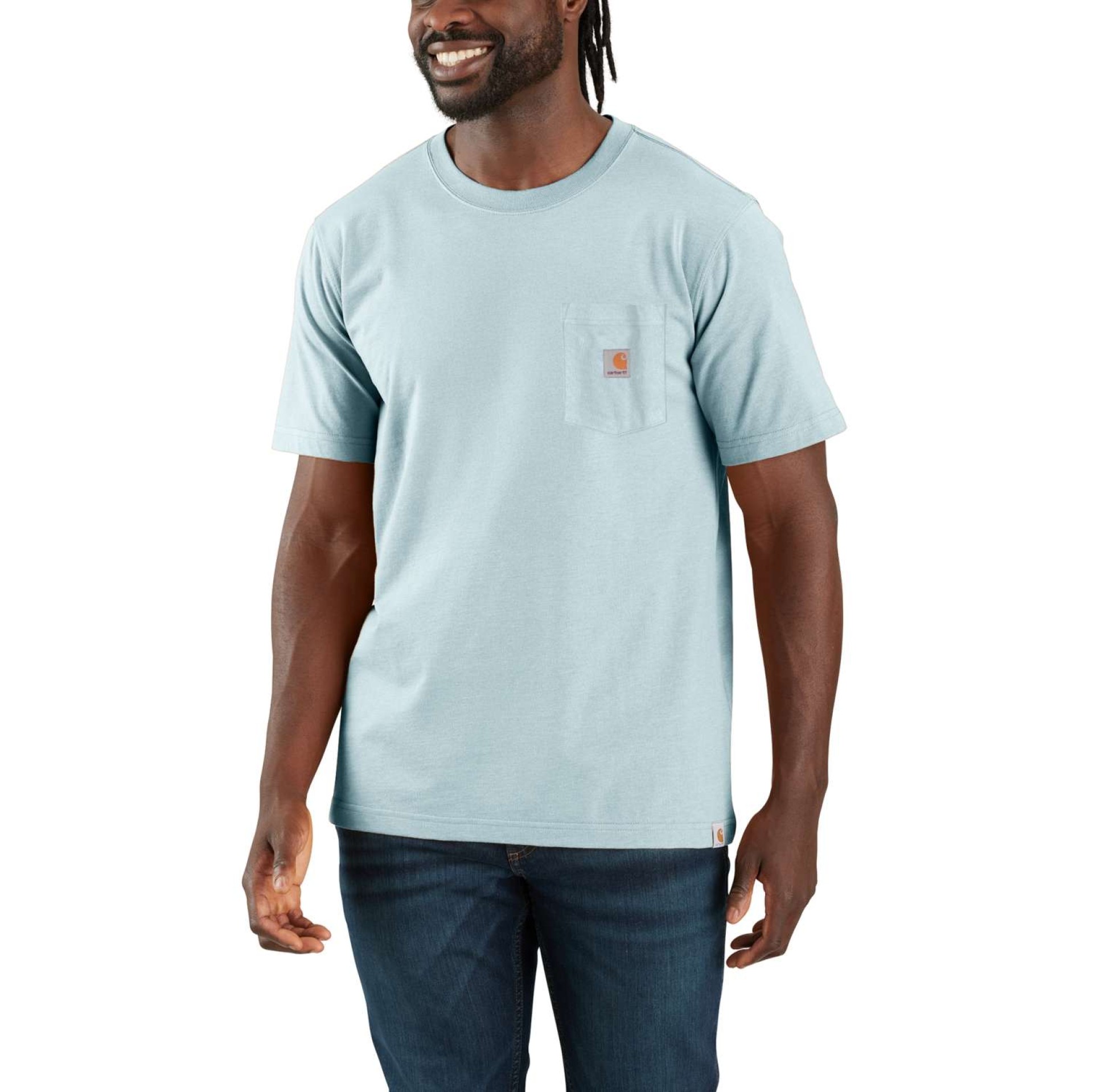 Relaxed Fit Heavyweight Short-Sleeve Pocket Outdoor Graphic T-Shirt