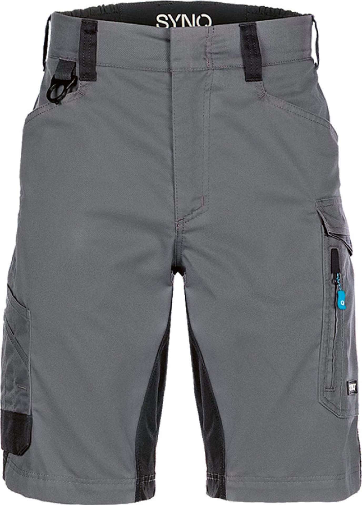 SYNQ SQOPE Shorts mit 4-Wege-Stretch Cordura, grau-schwarz