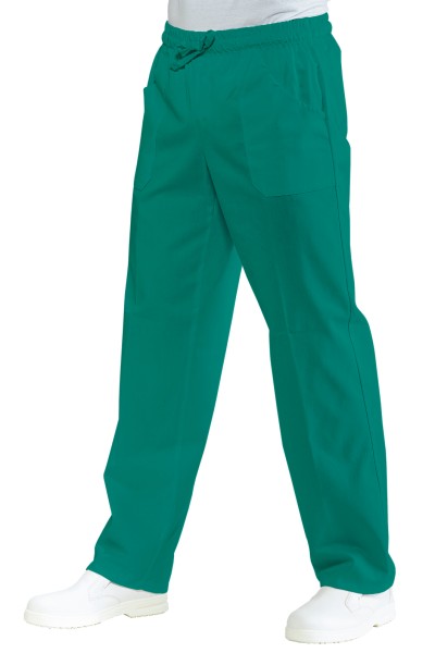 Grüne OP-Hose mit Gummizug,OEKO-TEX® STANDARD 100, Zertifikat Nr. 25CX00077, K - Isacco