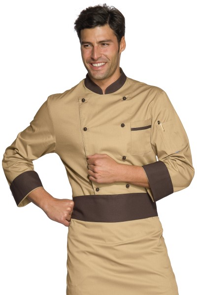 Zweifarbige Kochjacke - Isacco