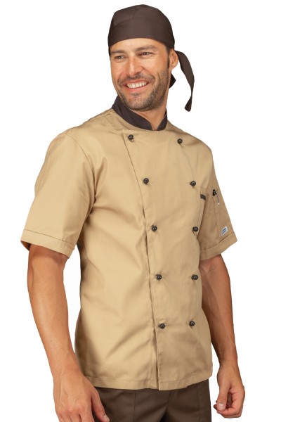 Zweifarbige Kochjacke - Isacco