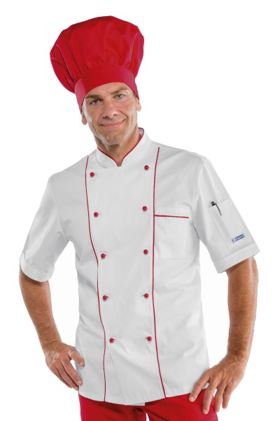 Kochjacke mit farbigem Band - Isacco