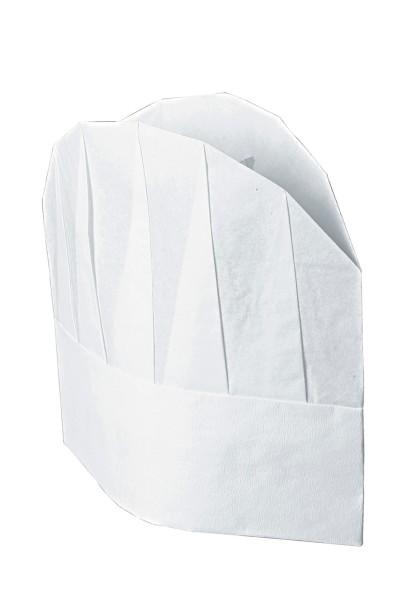Packung Kochmuetze aus Vliesstoff 23 cm (10 Stk)