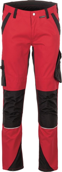 PLANAM Herren-Bundhose Norit rot-schwarz, robust, funktional