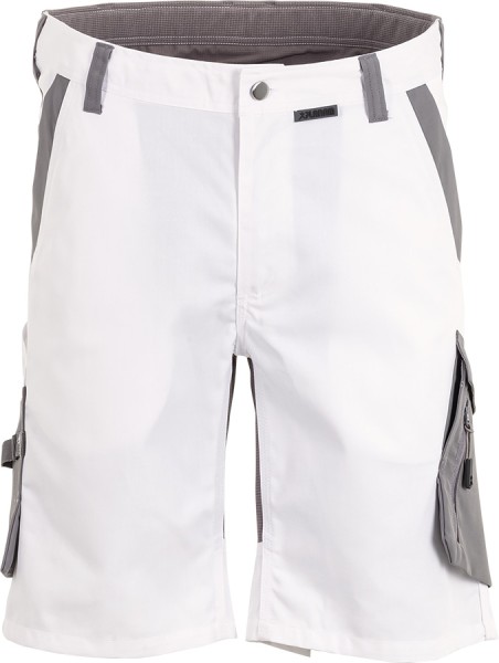 Planam Herren-Shorts Norit leichtes Mischgewebe weiss/hellgrau