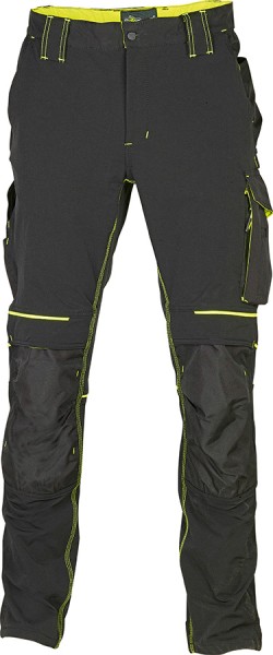 U-POWER Atom Bundhose, schwarz/gelb, 4-Wege-Stretchgewebe