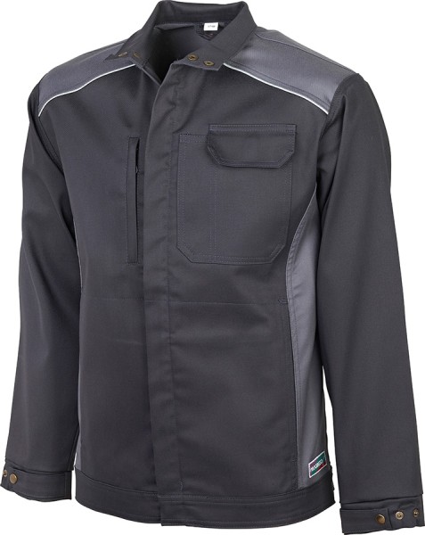 PROGRESSO Stretch Bundjacke, dunkelgrau mit Reflex-Paspeln