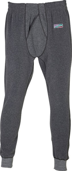 Thermo-Unterhose grau aus weichem Thermovelours mit Elastbund