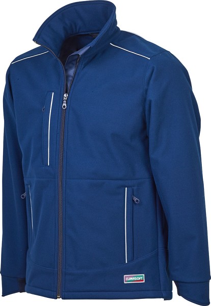 Dunkelblaue Thermofleecejacke CLIMASOFT mit winddichter Klimamembran