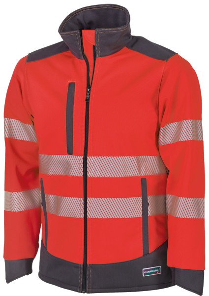 Allwetter-Warnschutzjacke CLIMACLEAN mit Thermofleece und Reflexstreifen