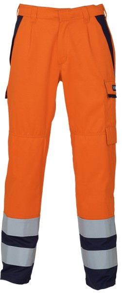 SIOEN Multinorm Warnschutz-Hose leuchtorange/dunkelblau, flammhemmend