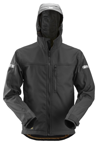 AllroundWork, Softshell-Arbeitsjacke mit Kapuze