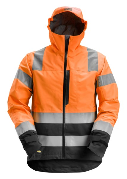 High-Vis, Wasserdichte Warnschutz-Softshell-Jacke, Warnschutzklasse 3