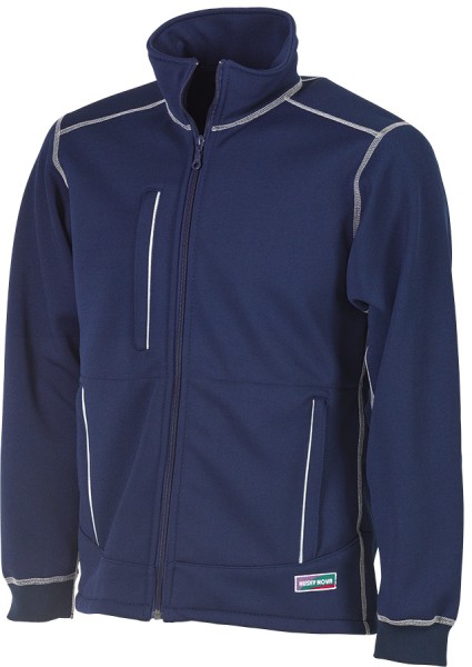 Husky Faserpelzjacke II dunkelblau warm mit Reissverschlüssen
