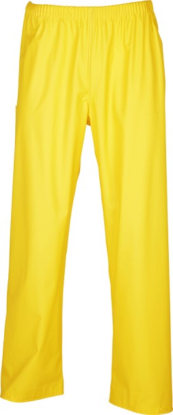 Regenschutzhose RAINSTAR gelb mit RAINFLEX, reissfest, verstellbar