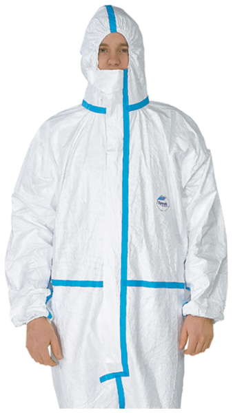 Antistatischer Chemieschutzoverall TYVEK 600 PLUS mit Kapuze