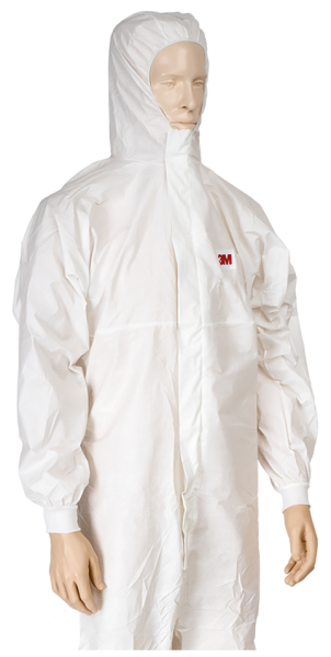 3M Chemieschutzanzug Typ 5/6 mit Kapuze weiss, atmungsaktiv
