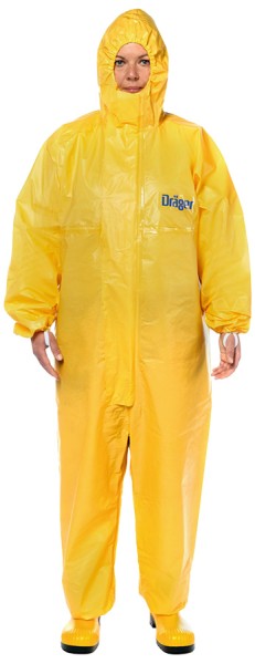 Dräger SPC 4400 gelber Chemieschutzoverall Typ 3-6, leicht