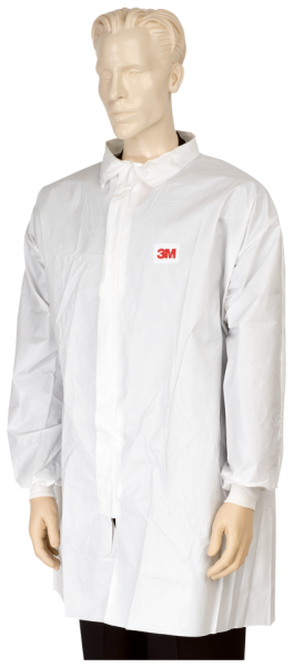 3M Labormantel weiss, mikroporös, PE-laminiert, Gr. M-XXL