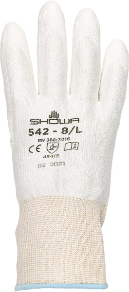 SHOWA Schnittschutz Handschuhe HPPE leicht, weiss, PU-Beschichtung