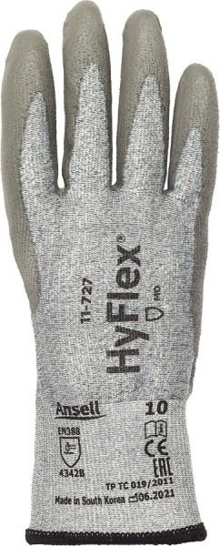 Ansell HyFlex Schnittschutzhandschuhe aus Dyneema, grau meliert