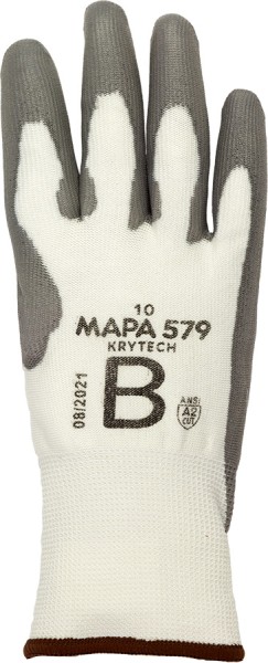 MAPA KRYTECH 579 Schnittschutz Handschuhe, rohwiss, PU-Beschichtung