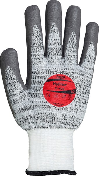Ansell HyFlex Schnittschutzhandschuhe, grau-weiss, PU/Nitrilbeschichtet