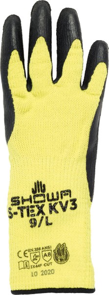 SHOWA Schnittschutzhandschuhe aus Aramid mit Latexbeschichtung