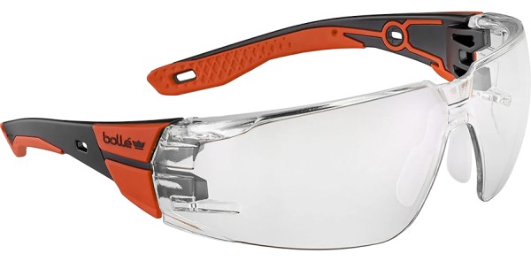 Leichte BOLLÉ RUSH+ Schutzbrille rot/schwarz mit Platinum-Gläsern