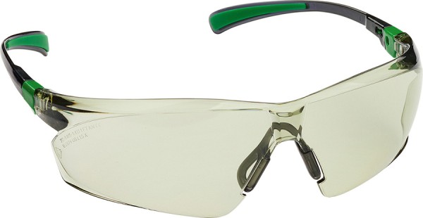 Leichte UNIVET Schutzbrille 506U getoent-gruene Gläser