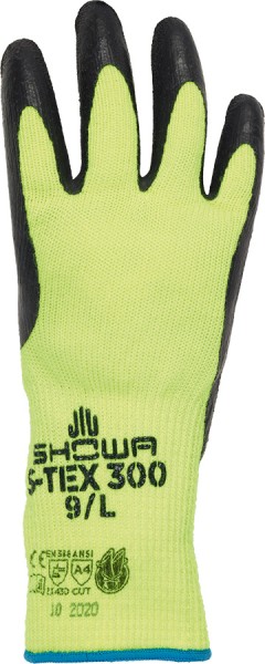 SHOWA Schnittschutz-Handschuhe S-TEX 300, Polyester, Latexbeschichtung