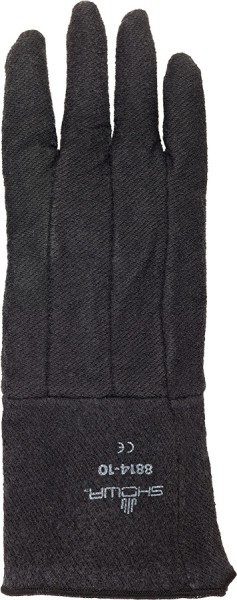SHOWA Hitzeschutzhandschuhe Nitril Filz schwarz 35 cm