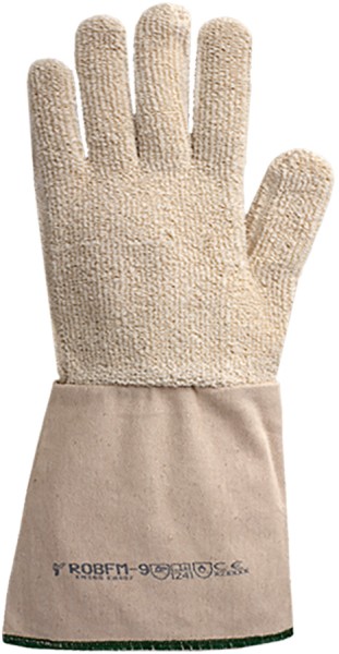 JS GLOVES Hitzeschutz Handschuhe aus Baumwollgestrick, 37 cm