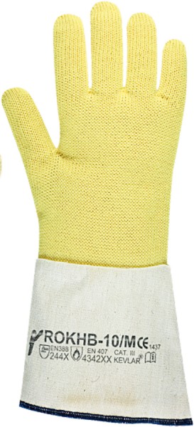 JS Gloves Hitzeschutz- und Schnittschutzhandschuhe aus Aramid, 36 cm