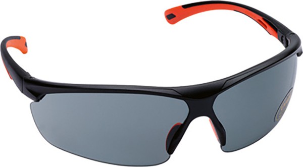 Leichte MSA Schutzbrille mit rauchgrauen Polycarbonatscheiben