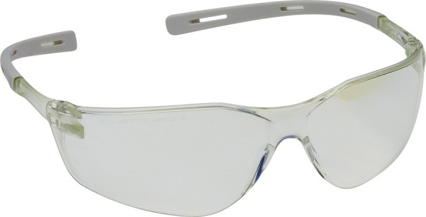 Ultraleichte JSP Schutzbrille mit 30% Blaulichtfilter grau