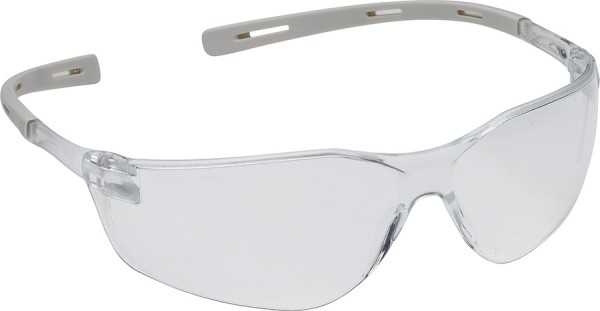 Ultraleichte graue Schutzbrille JSP mit UV400 und kratzfesten Scheiben