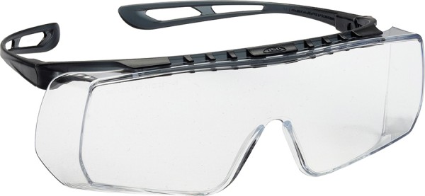 Leichte transparente Überbrille JSP COVERLITE mit Seitenschutz und Nasenauflage
