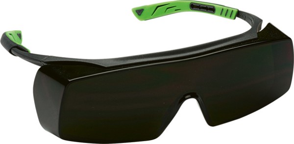 Leichte UNIVET Schweissschutzbrille gruenes Polycarbonat IR5
