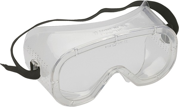 Vollsicht-Schutzbrille BOLLE SAFETY mit klarem Rahmen und Kopfband